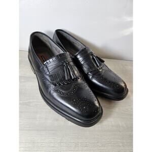 Florsheim Mens Loafer Leather Black Size 9.5 D Tassel